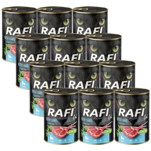 RAFI Cat Adult Stérilisé avec agneau 12x400g