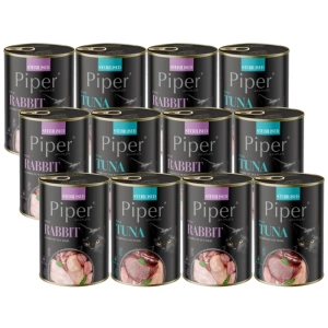 DOLINA NOTECI Piper  pour chats stérilisés au thon/au lapin 12x400g