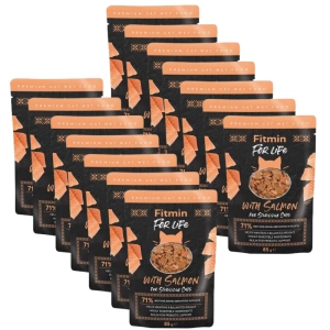 Fitmin Cat For Life stérilisé au Saumon 14x85g