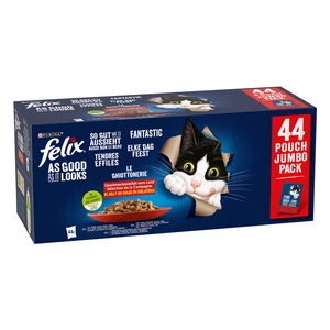 Felix Fantastic MIX saveurs en gelée : 44x85g