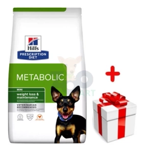 Hill's PD Prescription Diet Metabolic Mini Canine 6kg+Surprise