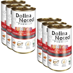 Dolina Noteci Premium Junior riche en cœur de bœuf  6x400g
