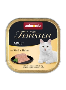 Animonda Cat Vom Feinsten Adulte Chat Boeuf et Poulet 100g x10