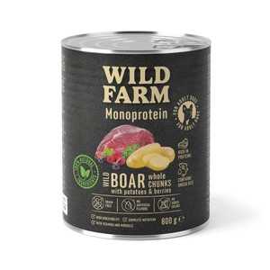 WILD FARM Croquettes hypoallergéniques pour chiens au sanglier monoprotéiné 800 g