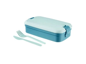 CURVER Bento avec couverts, Vert, Lunch & Go, bleu