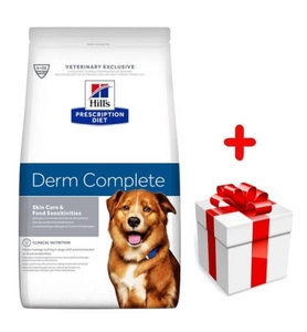 HILL'S PD Prescription Diet Canine Derm Complete 12kg+Surprise