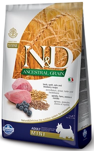 Farmina N&D Ancestral Grain Canine Adult Mini Lamb&Blueberry 7kg