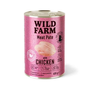 Pâté au poulet WILD FARM 400 g - nourriture pour chat sans gluten