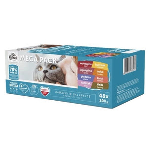 Frendi sachets pour chat saveurs viande et poisson en gelée 48x100g