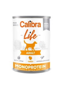 CALIBRA Dog Life Adulte Dinde avec pommes 400g
