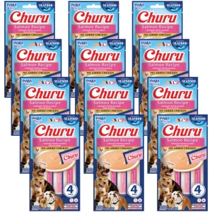 INABA Dog Churu (à base de poisson) saumon 12x(4x14g)