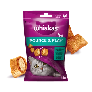 WHISKAS Energy and Vitality 45g friandise pour chat, avec du poulet