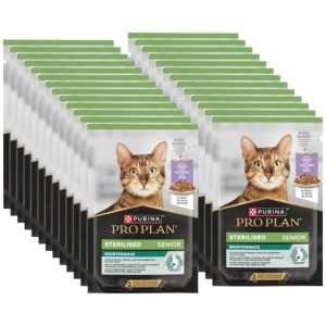 Purina Pro Plan Sterilised Senior à la dinde pour chats 26x85g