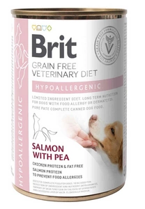 Brit Grain Free Veterinary Diet Dog Hypoallergenic Saumon & Petit Pois 400g
