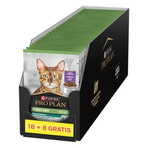 Purina Pro Plan Stérilisé avec du canard pour chats 26x85g (18+8 GRATUIT)